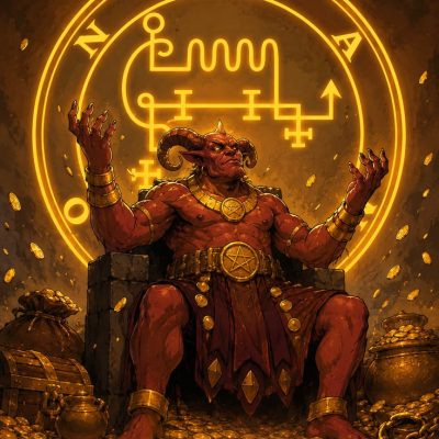 mammon et richesse spirituelle, invocation de mammon pour la prospérité, rituel de prospérité avec mammon